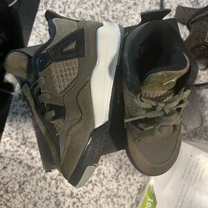 Jordan Green Sneakers with Suede and Mesh